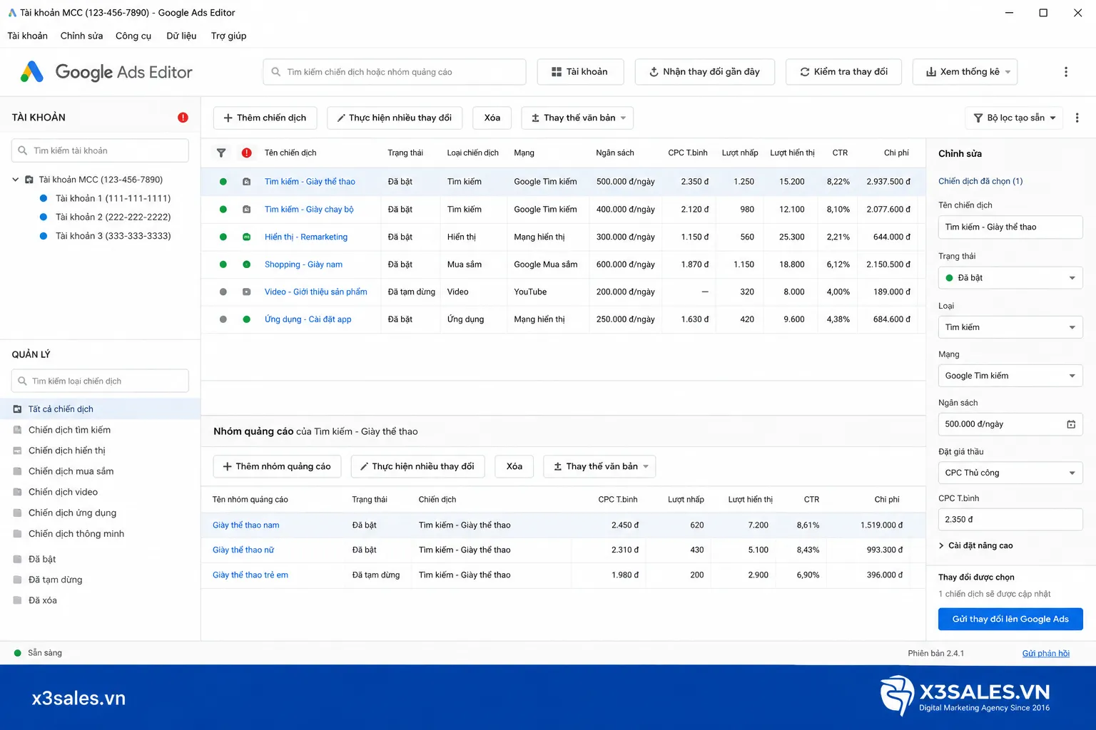 Google Ads Editor: Hướng dẫn sử dụng công cụ quản lý chiến dịch hàng loạt