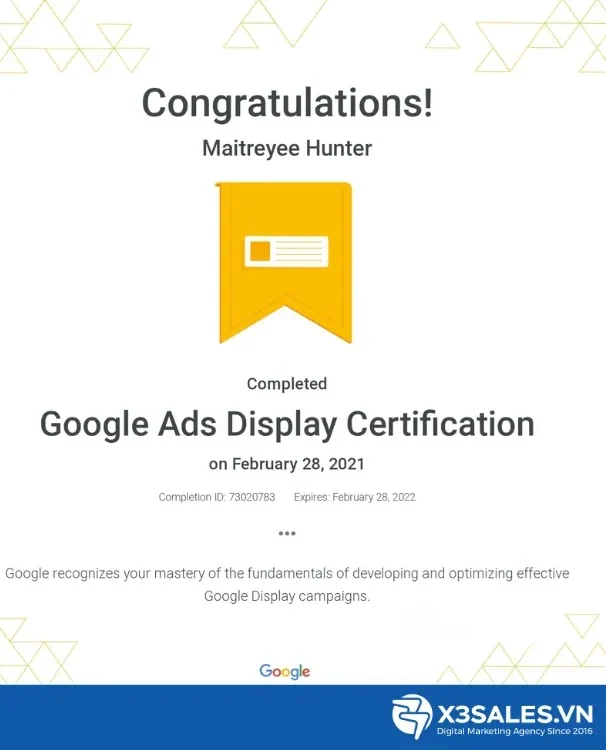 Chứng chỉ Google Ads bao gồm những loại nào
