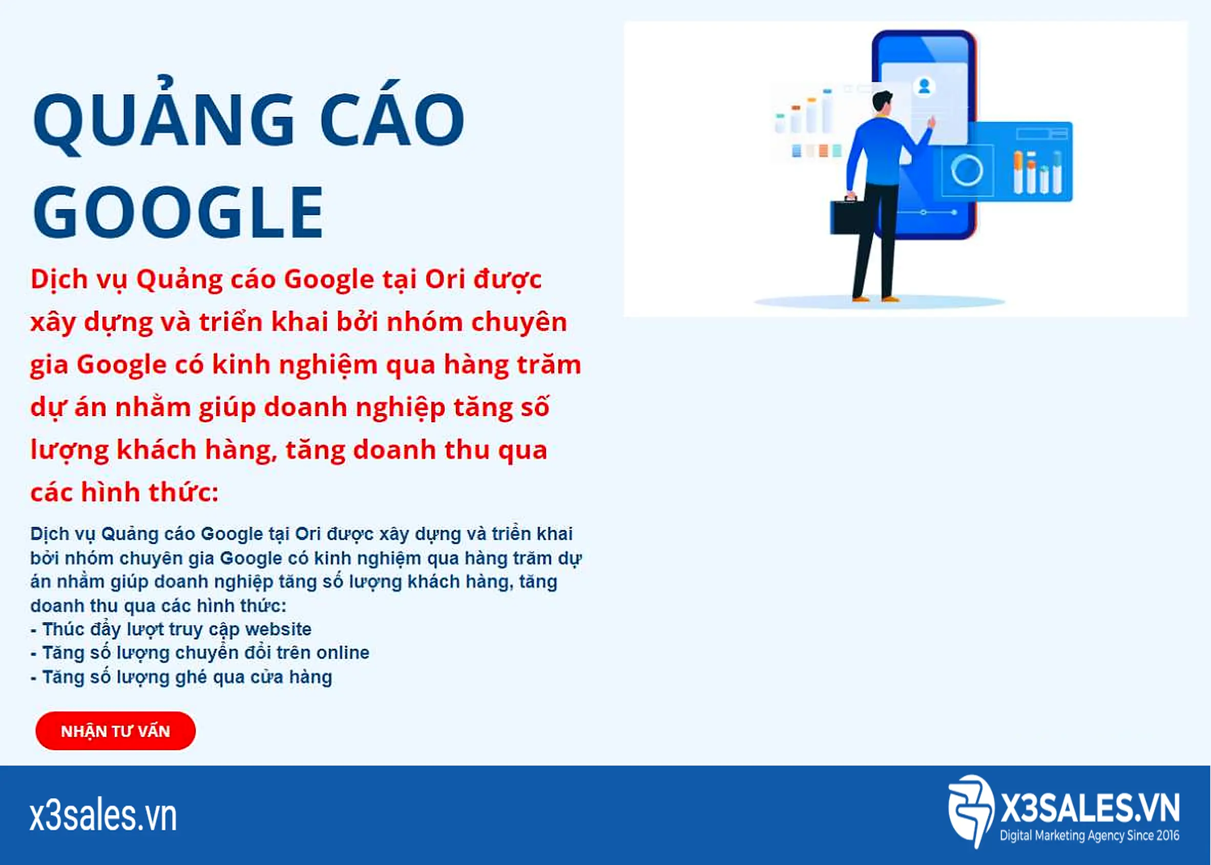 Top 7 công ty quảng cáo Google tại Hà Nội là Google Partner