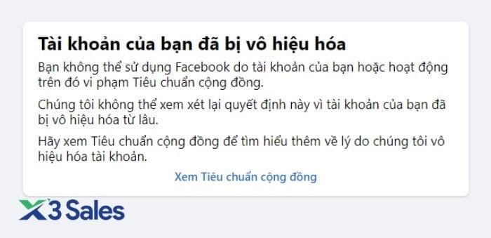 Tại sao tài khoản Facebook bị khoá?
