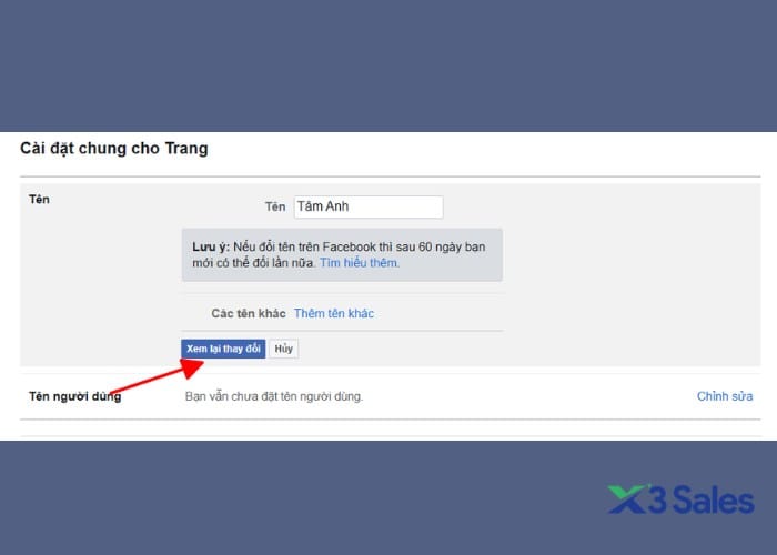 Cách đổi tên Fanpage Facebook và những điều cần lưu ý