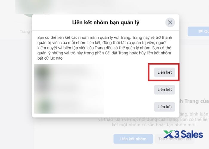 Hướng dẫn chi tiết liên kết nhóm với Fanpage Facebook