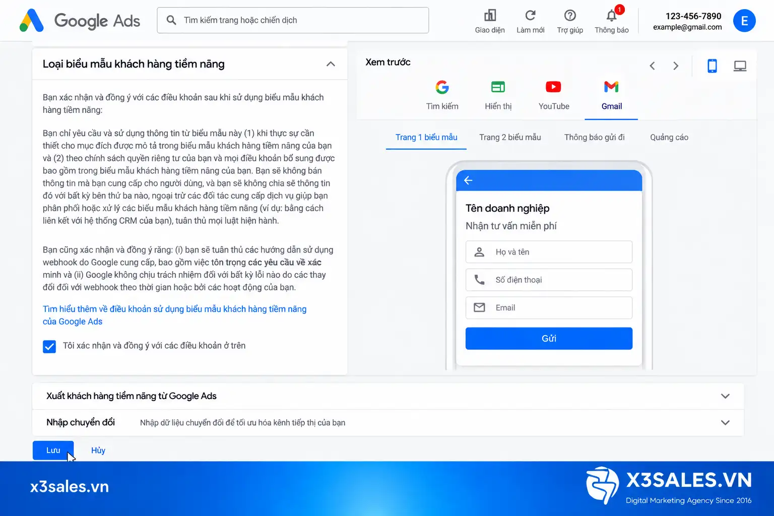 Google Lead Form Extension là gì? Hướng dẫn thiết lập chi tiết