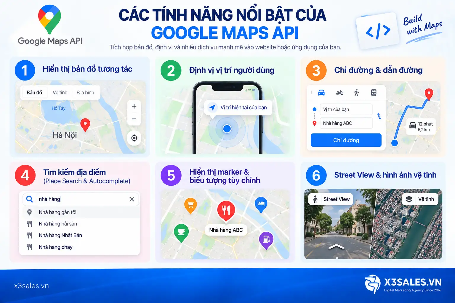 Google Map API là gì? Vì sao doanh nghiệp nên tích hợp