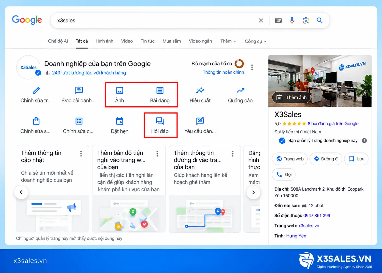 Tối ưu Google Business Profile cho doanh nghiệp