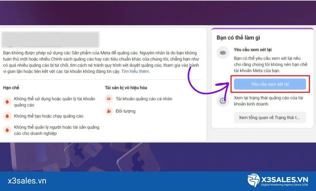 Lý do khiến quảng cáo Facebook không được duyệt