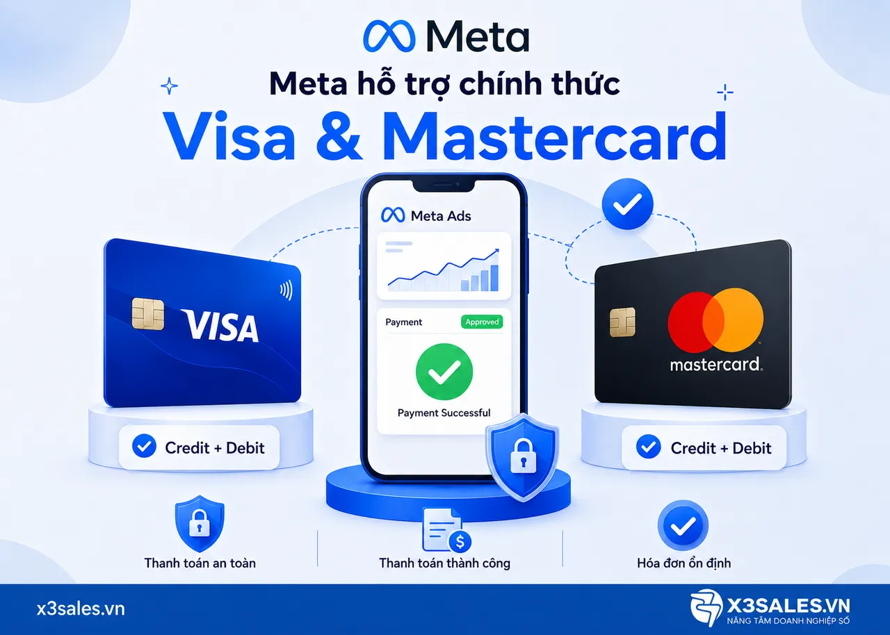 Cách thêm thẻ thanh toán Facebook Ads