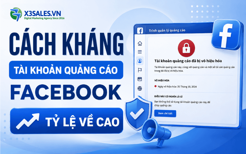 Cách Kháng Tài Khoản Quảng Cáo Facebook Tỷ Lệ Về Cao