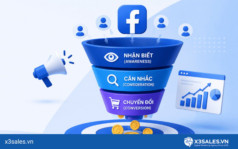 Phễu Quảng Cáo FaceBook: Bí Quyết Xây Dựng Hệ Thống X3 Doanh Số Bền Vững