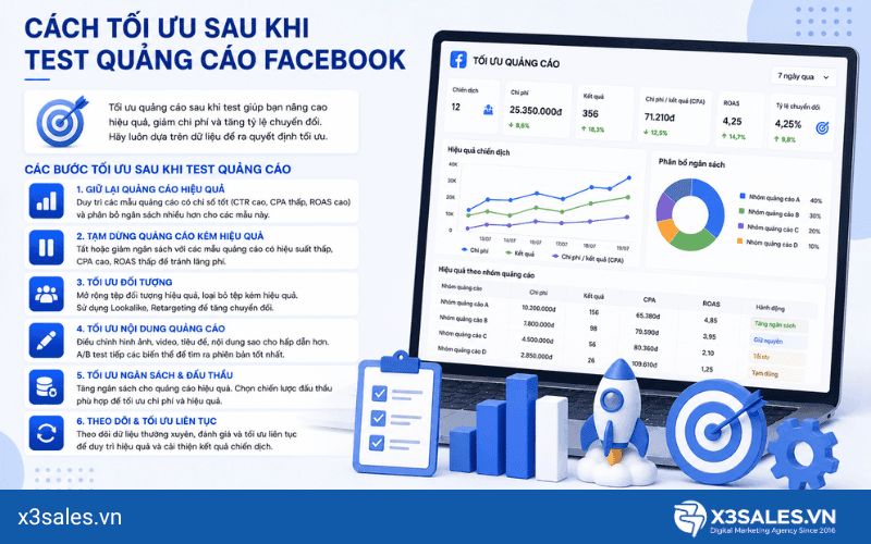 Quy Trình Test Quảng Cáo Facebook Chuẩn Để Không Bị "Đốt Tiền"