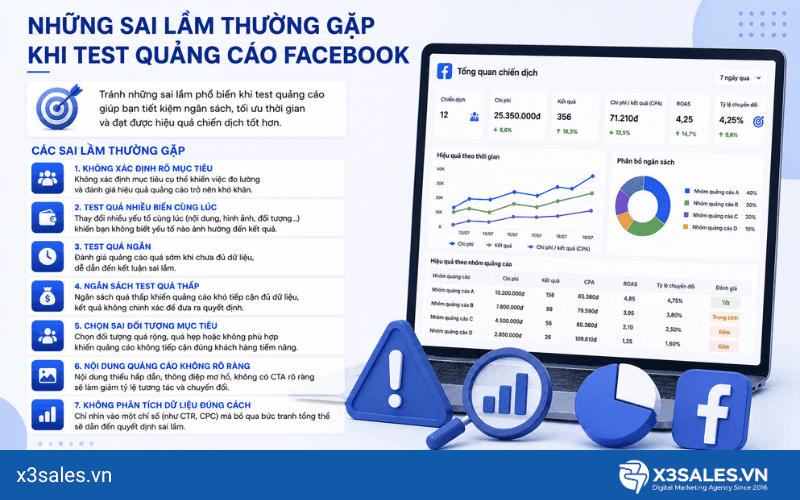 Quy Trình Test Quảng Cáo Facebook Chuẩn Để Không Bị "Đốt Tiền"