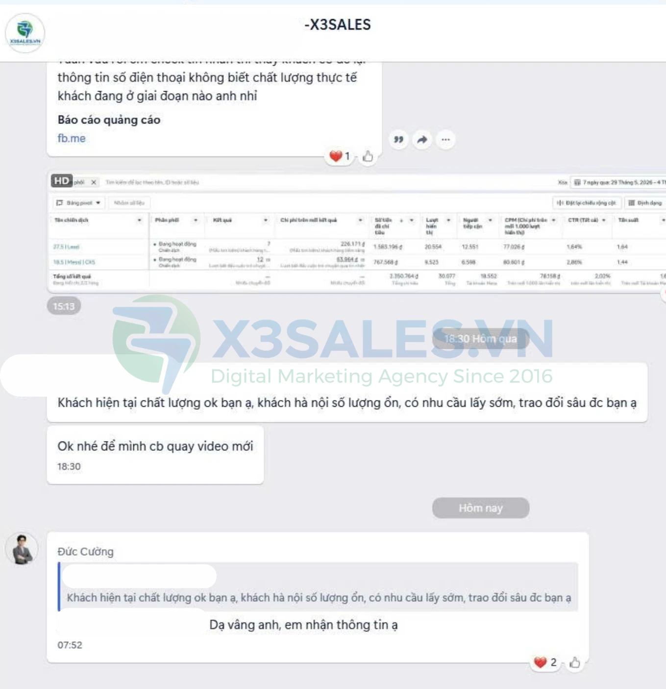 Feedback khách hàng